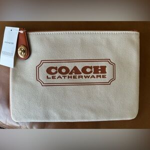 Coach Canvas clutch